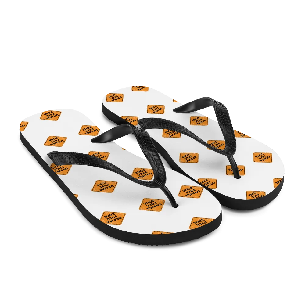 DRAMA FREE ZONE Flip-Flops