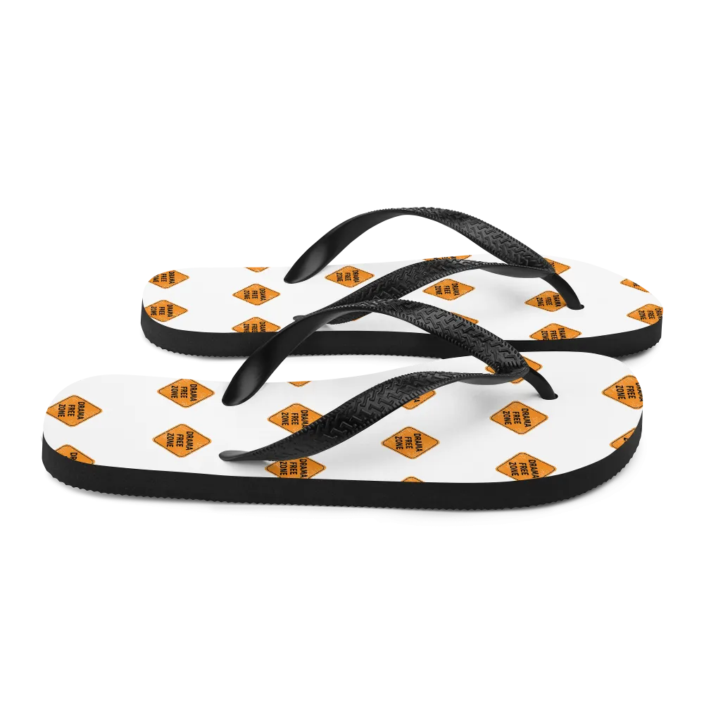 DRAMA FREE ZONE Flip-Flops