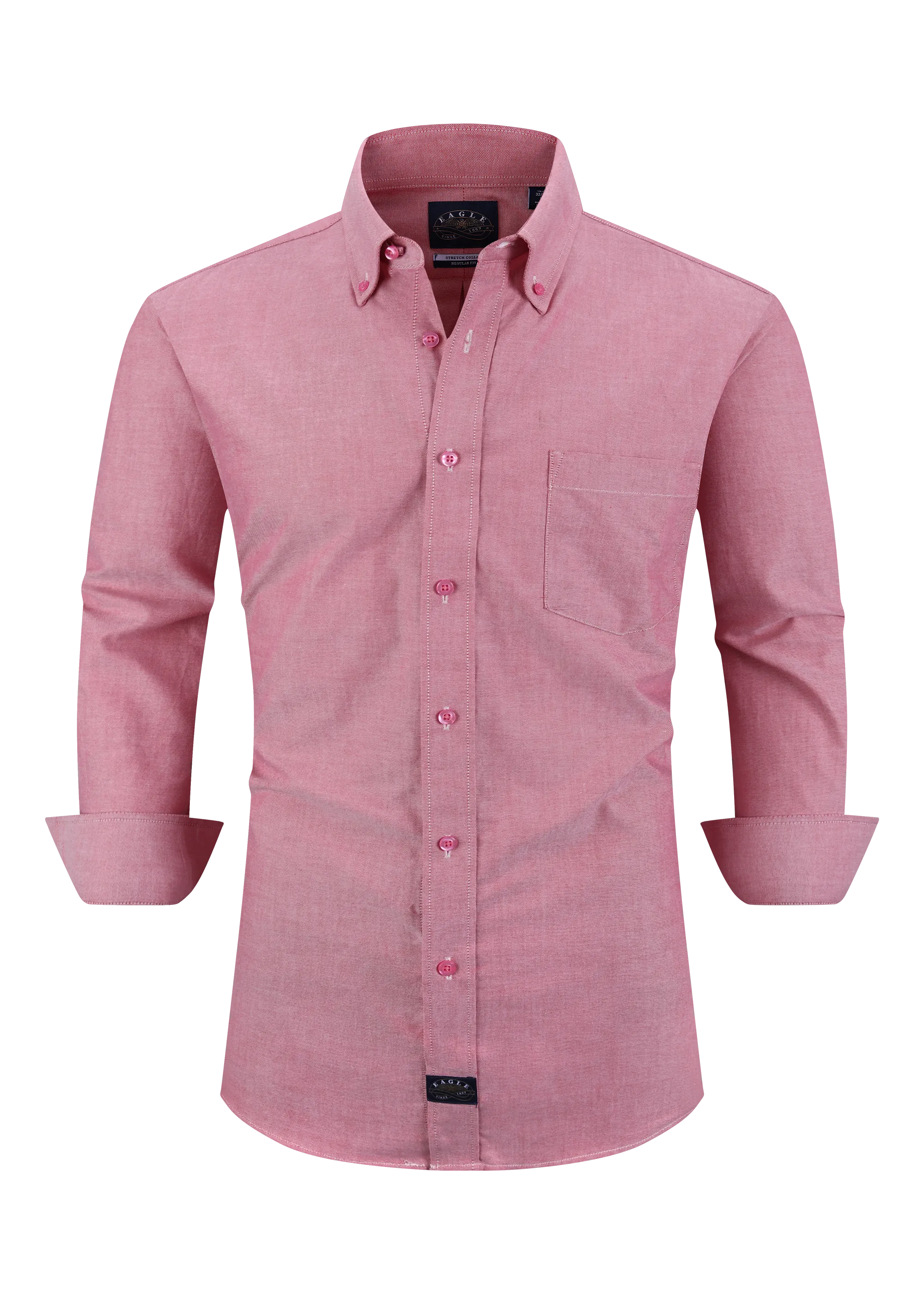 Eagle Stretch Neck Solid Oxford Shirt