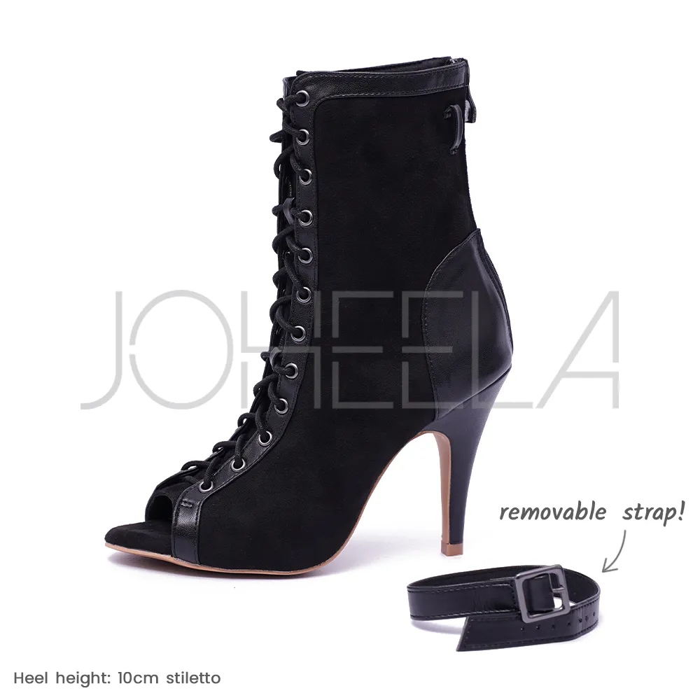Emily noir - Talon épais - Personnalisable