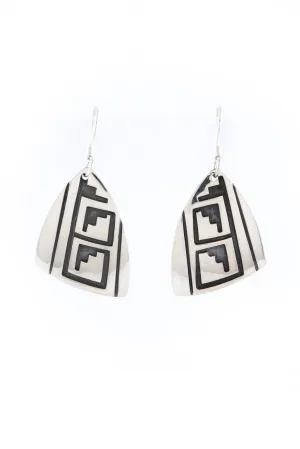 Everett and Mary Teller Silver Overlay Earrings