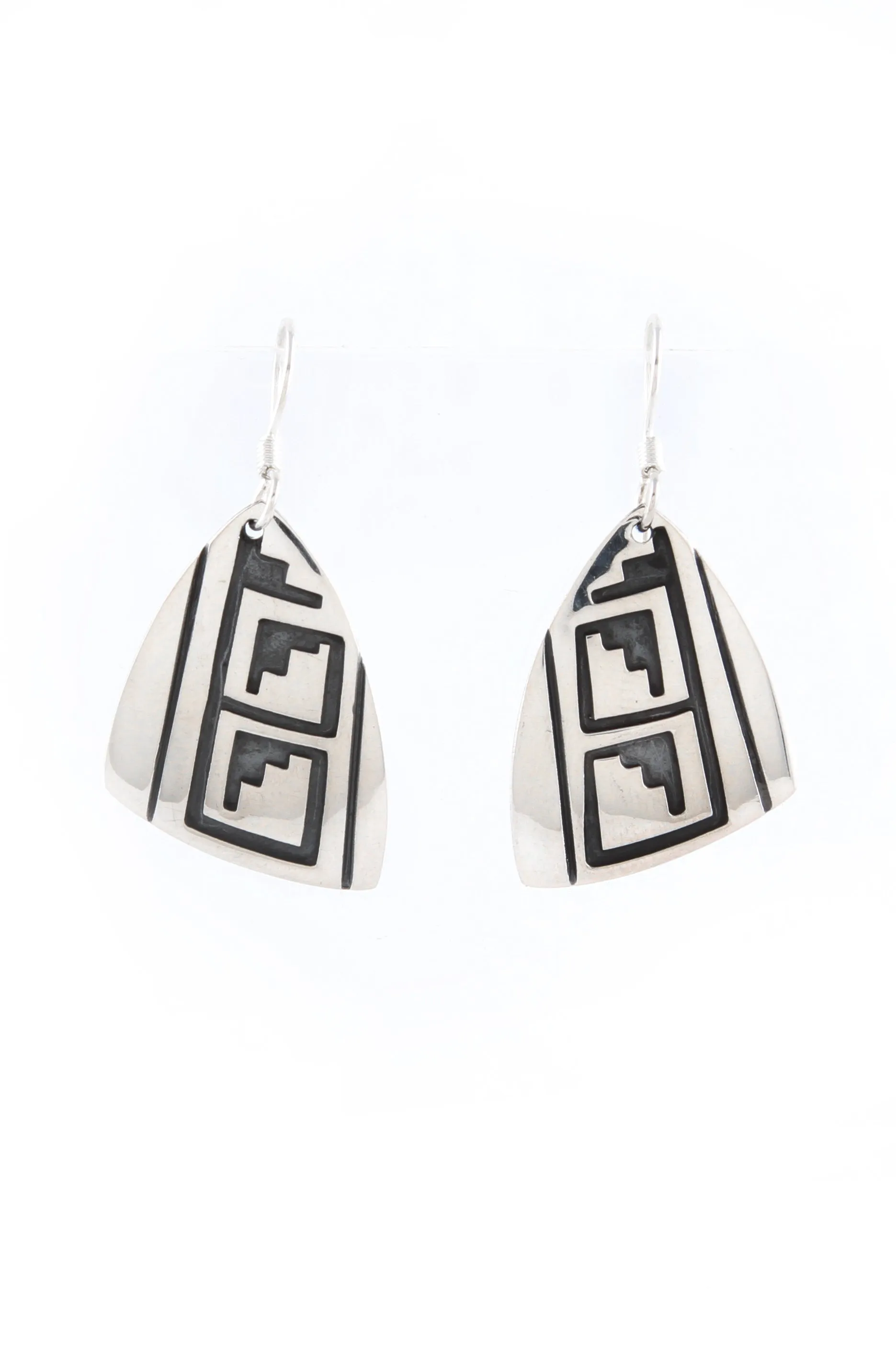 Everett and Mary Teller Silver Overlay Earrings