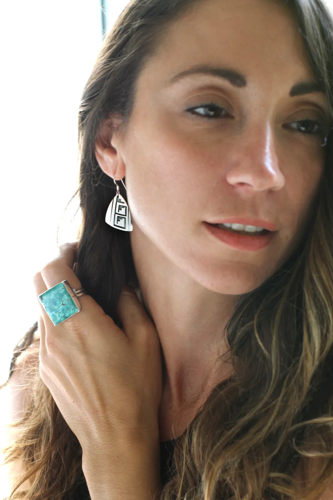 Everett and Mary Teller Silver Overlay Earrings