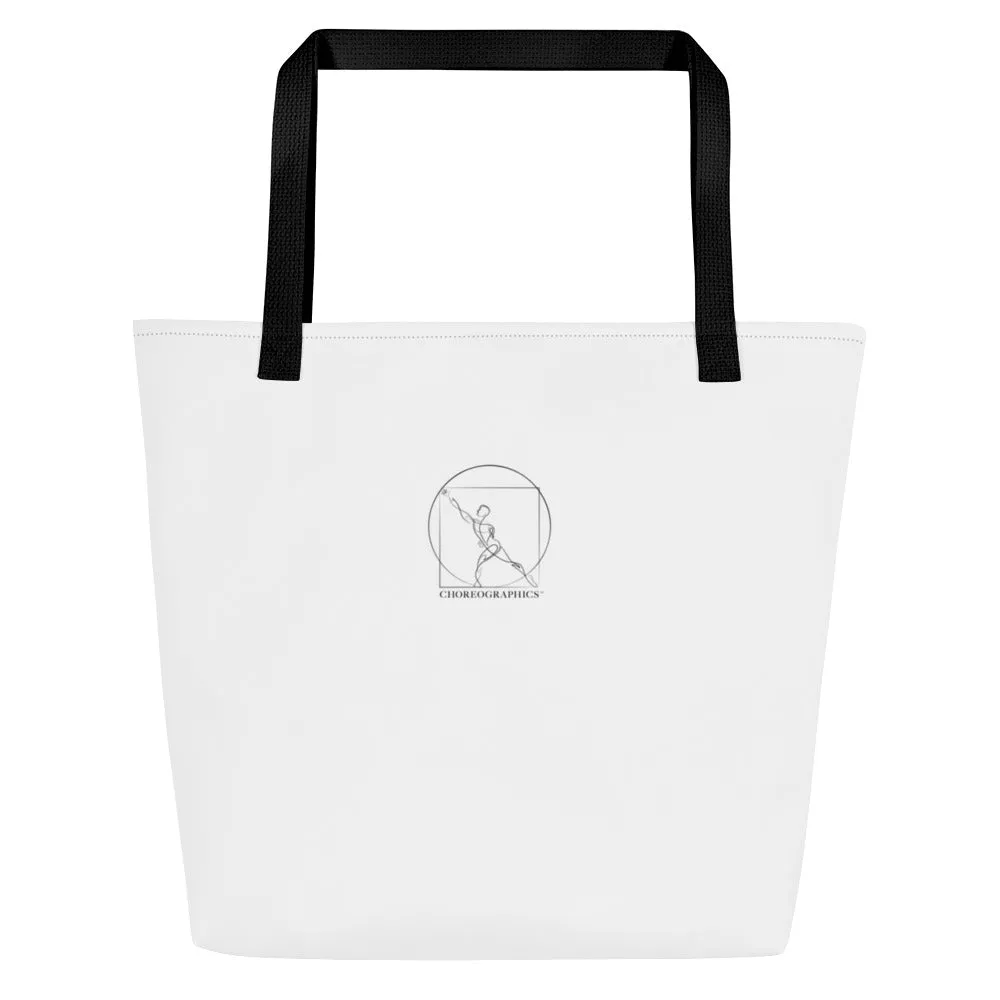 Everywhere We Go Large Tote Bag