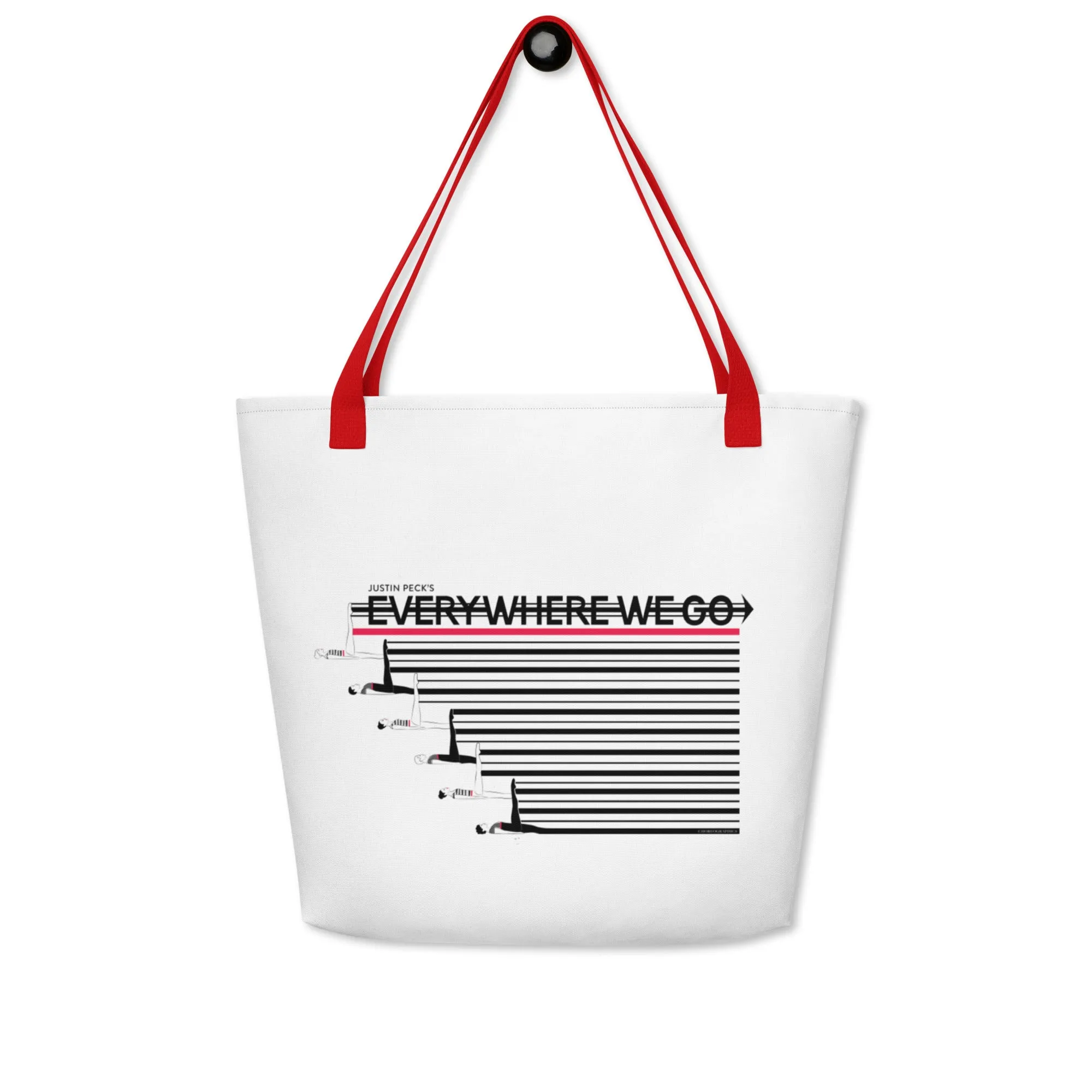 Everywhere We Go Large Tote Bag