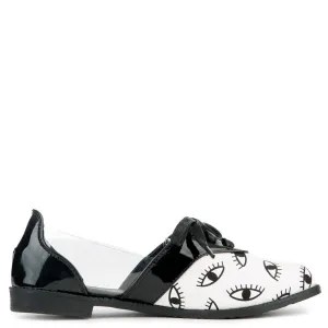 Eye Oxford Shoe White