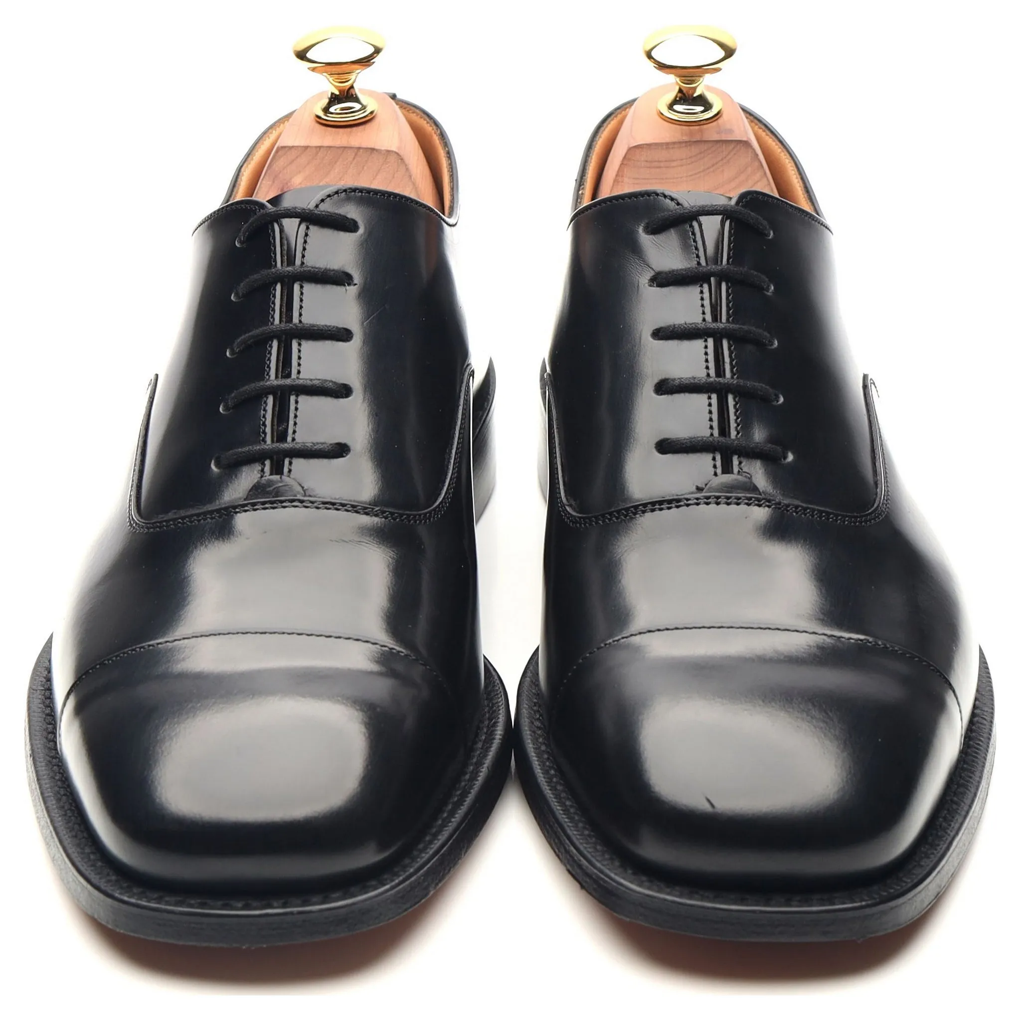 'Falmouth' Black Leather Oxford UK 6 G