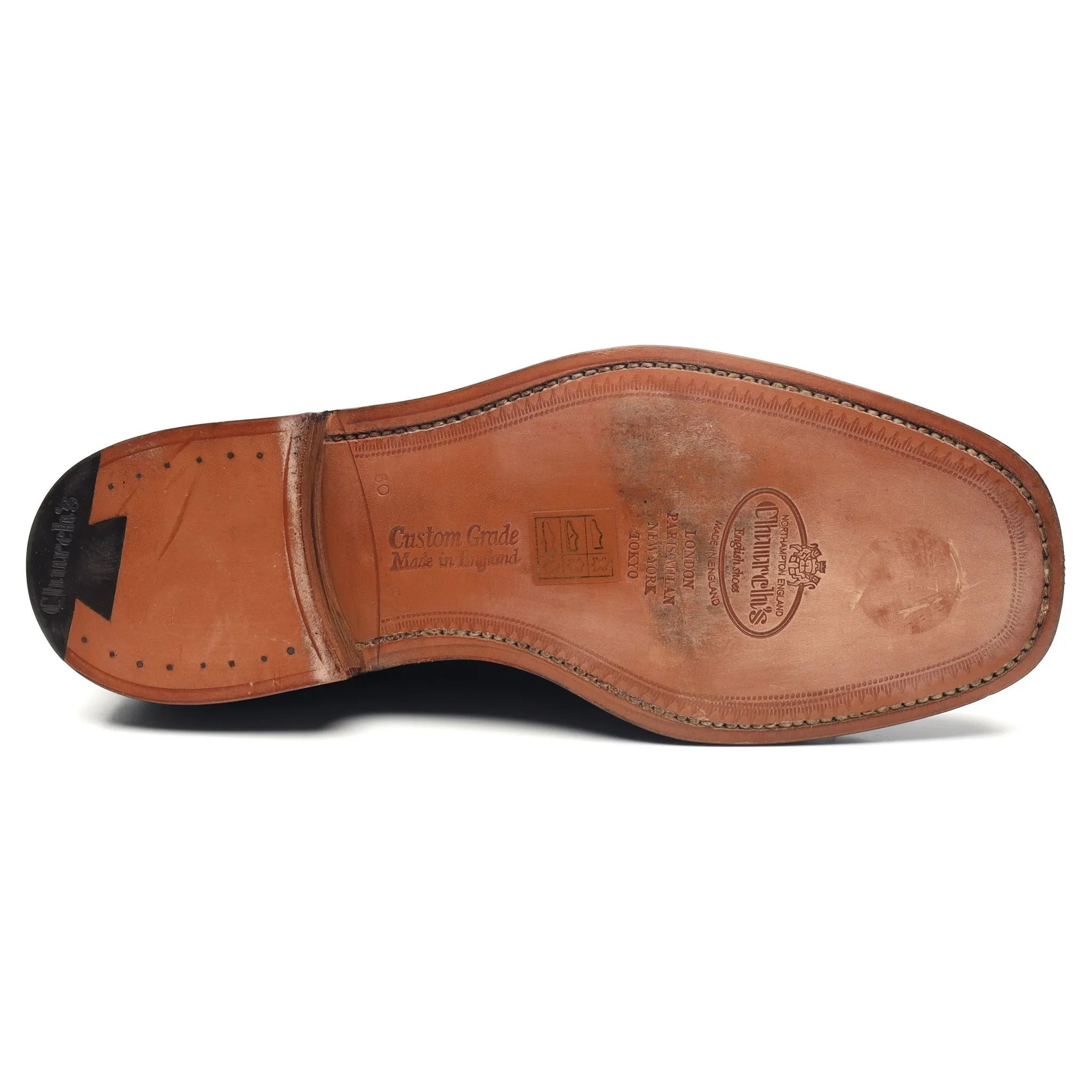 'Falmouth' Black Leather Oxford UK 6 G