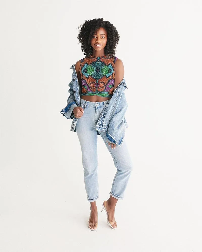 Fire African Print Women's Twist-Front Tank