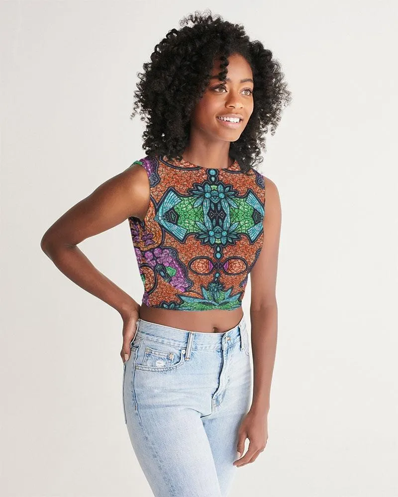 Fire African Print Women's Twist-Front Tank