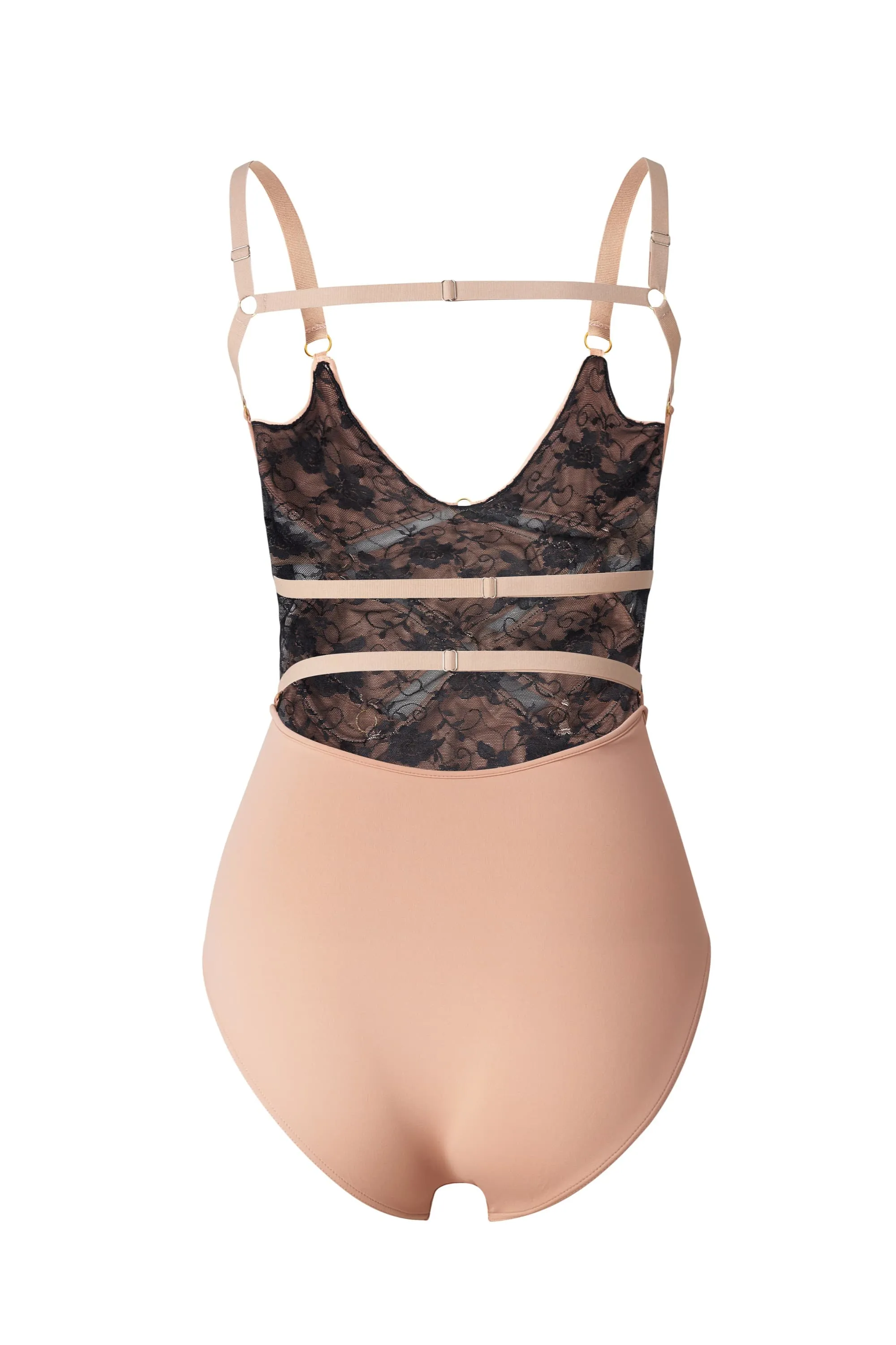 Fla Lace Embroidered Ballet Leotard