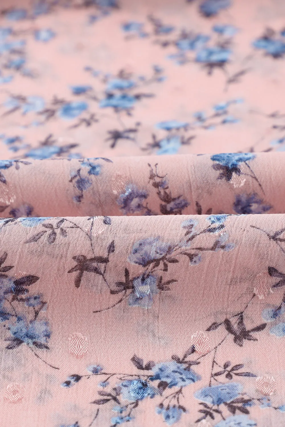 Floral Print Drawstring Long Bell Sleeve Blouse