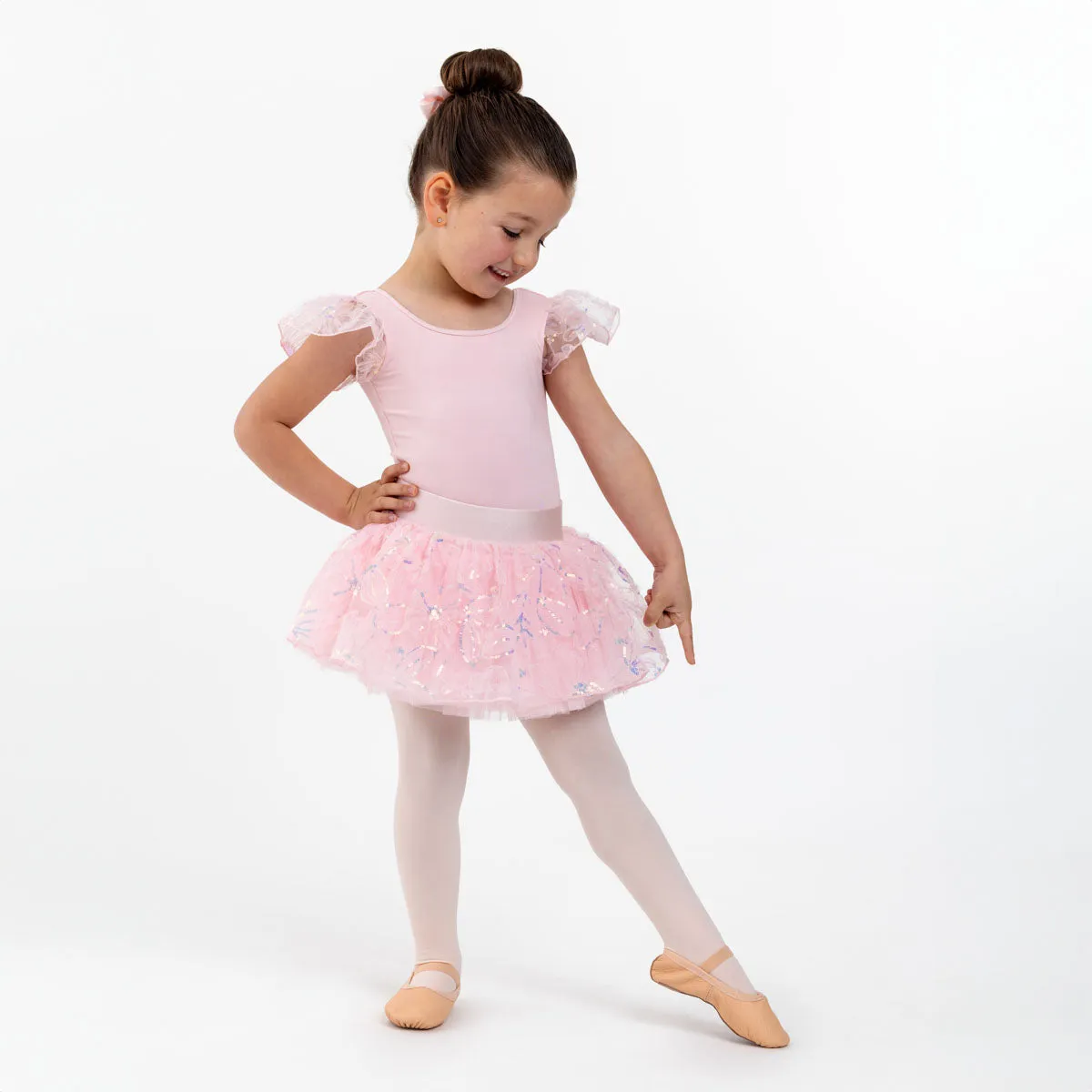 Flower Sequin Tulle Ballet Tutu