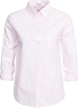GANT RUGGER DIAMOND G Women's Pastel Pink Perfect Oxford Shirt