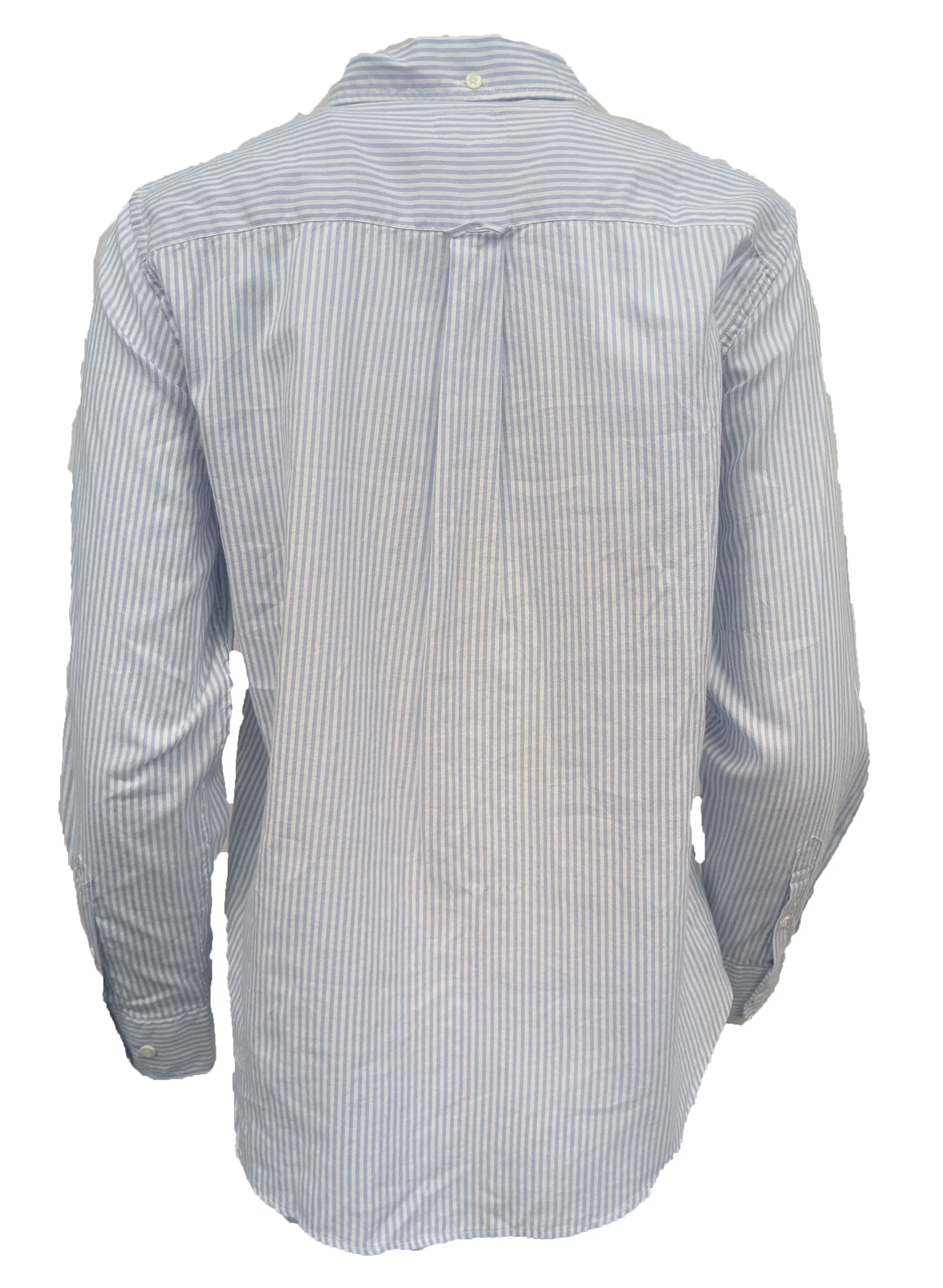 GANT RUGGER Women's Sea Blue Windblown Oxford Banker Shirt 450883