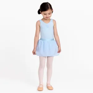 Gathered Tank Leotard in Blue