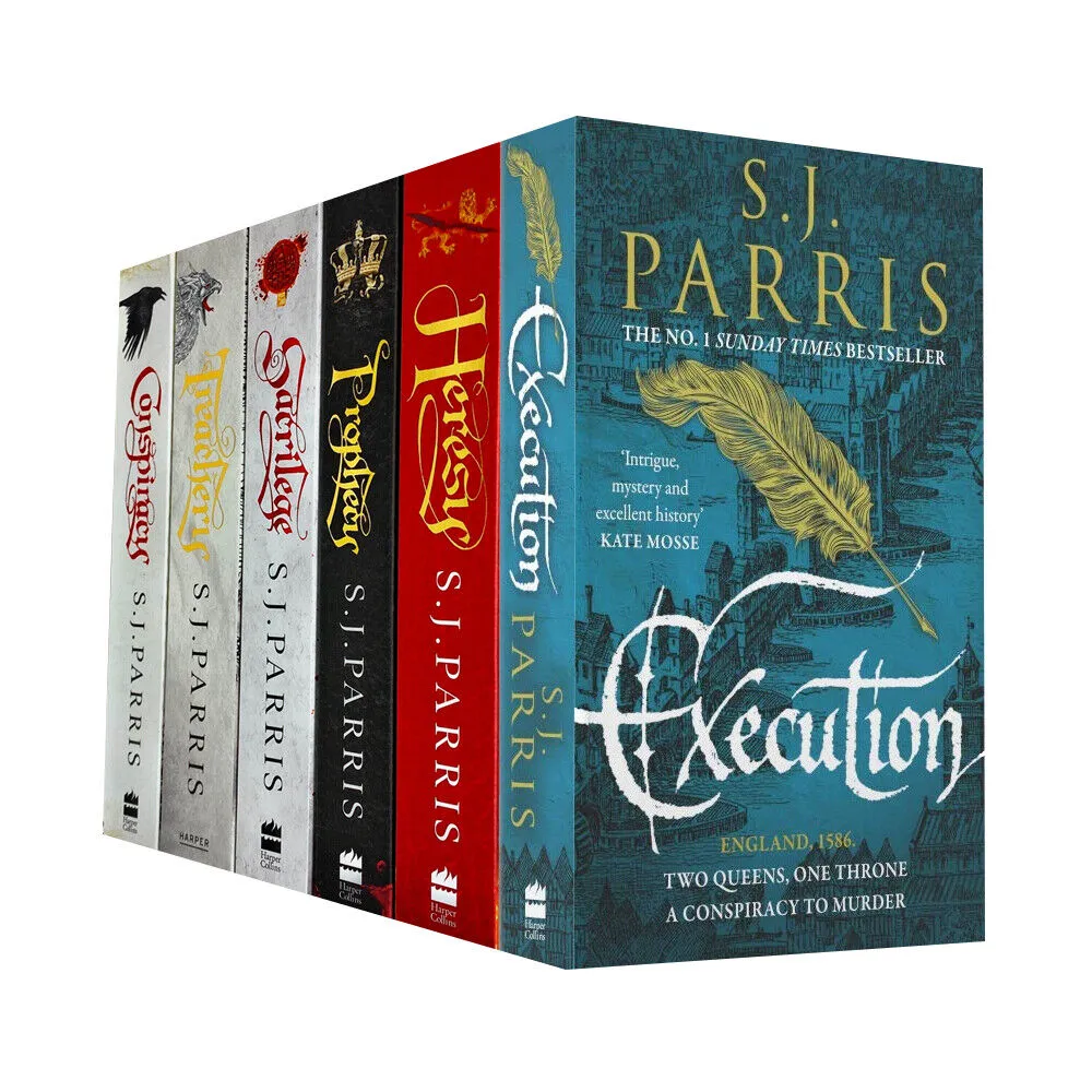 Giordano Bruno Series 6 Books Collection Set by S. J. Parris (Heresy, Prophecy)