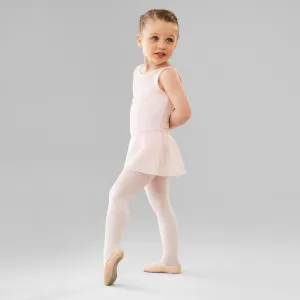 Girls' Mixed Media Ballet Skirted Leotard - Pink