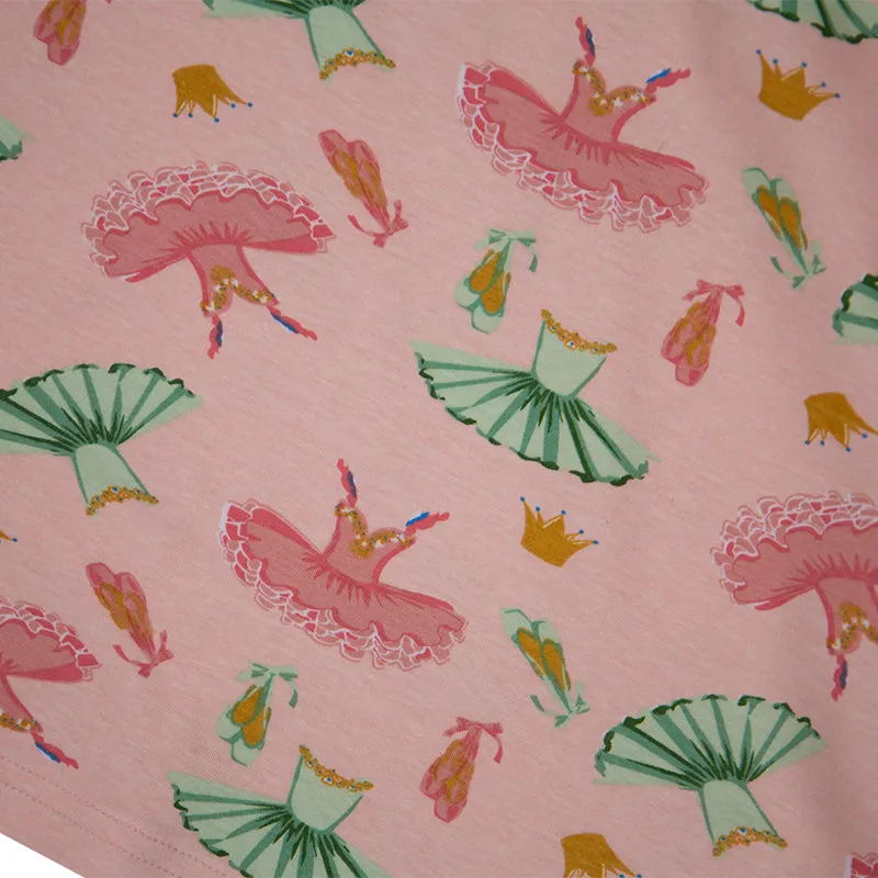 Girls pull on pyjamas - ballet print