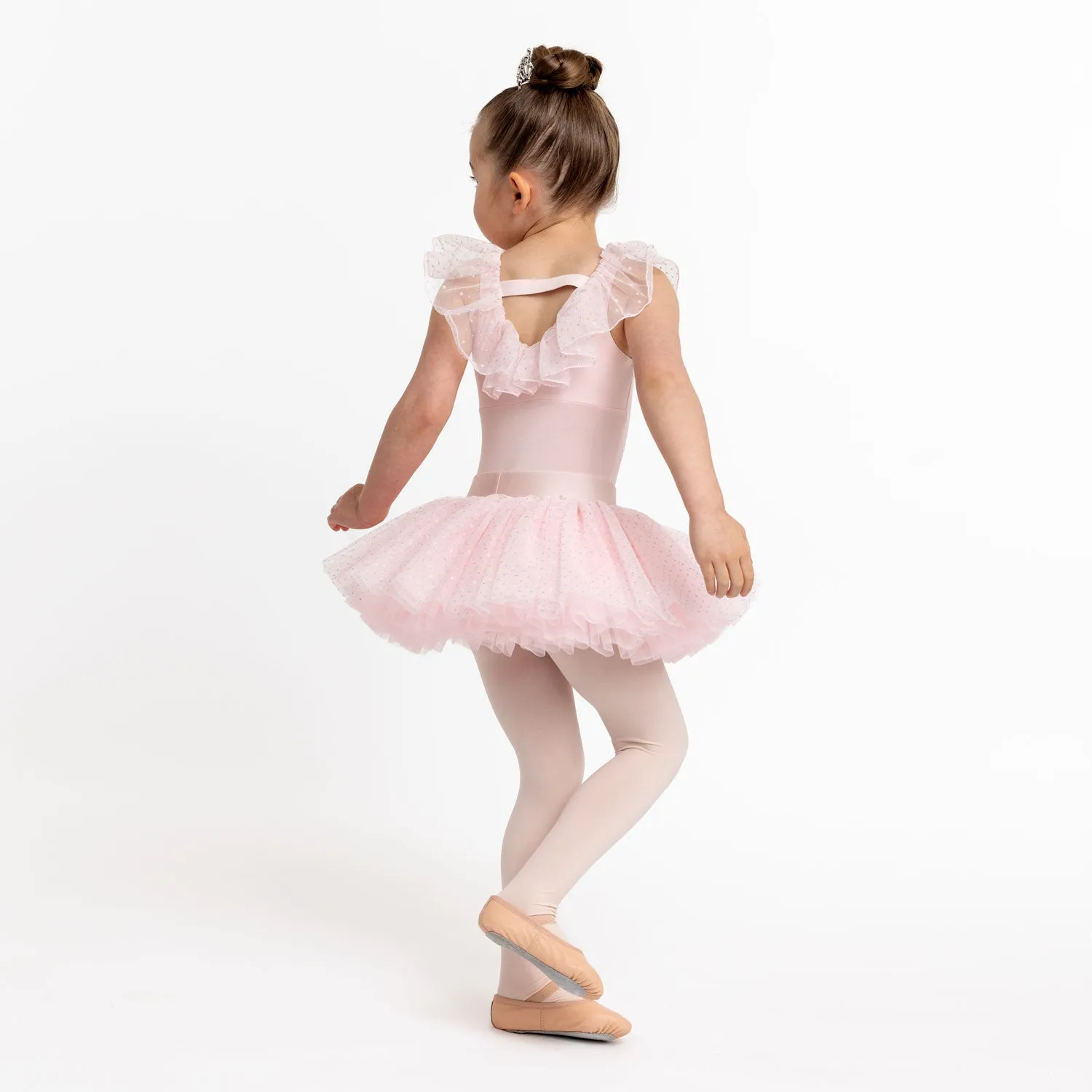 Glitter Flocked Ballet Tutu in Pink