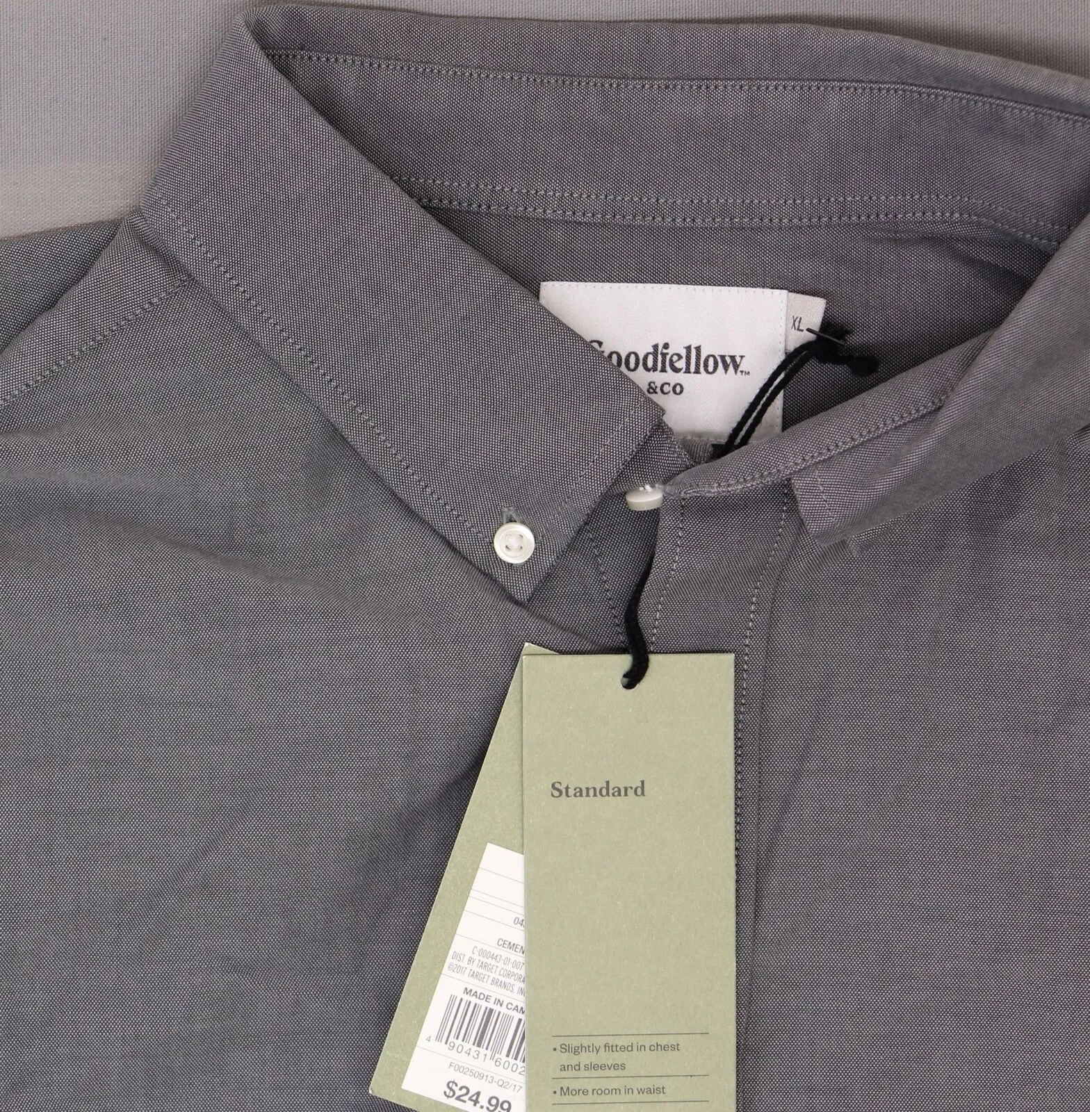 Goodfellow & Co. Men's Standard Fit Whittier Oxford Button Down Shirt