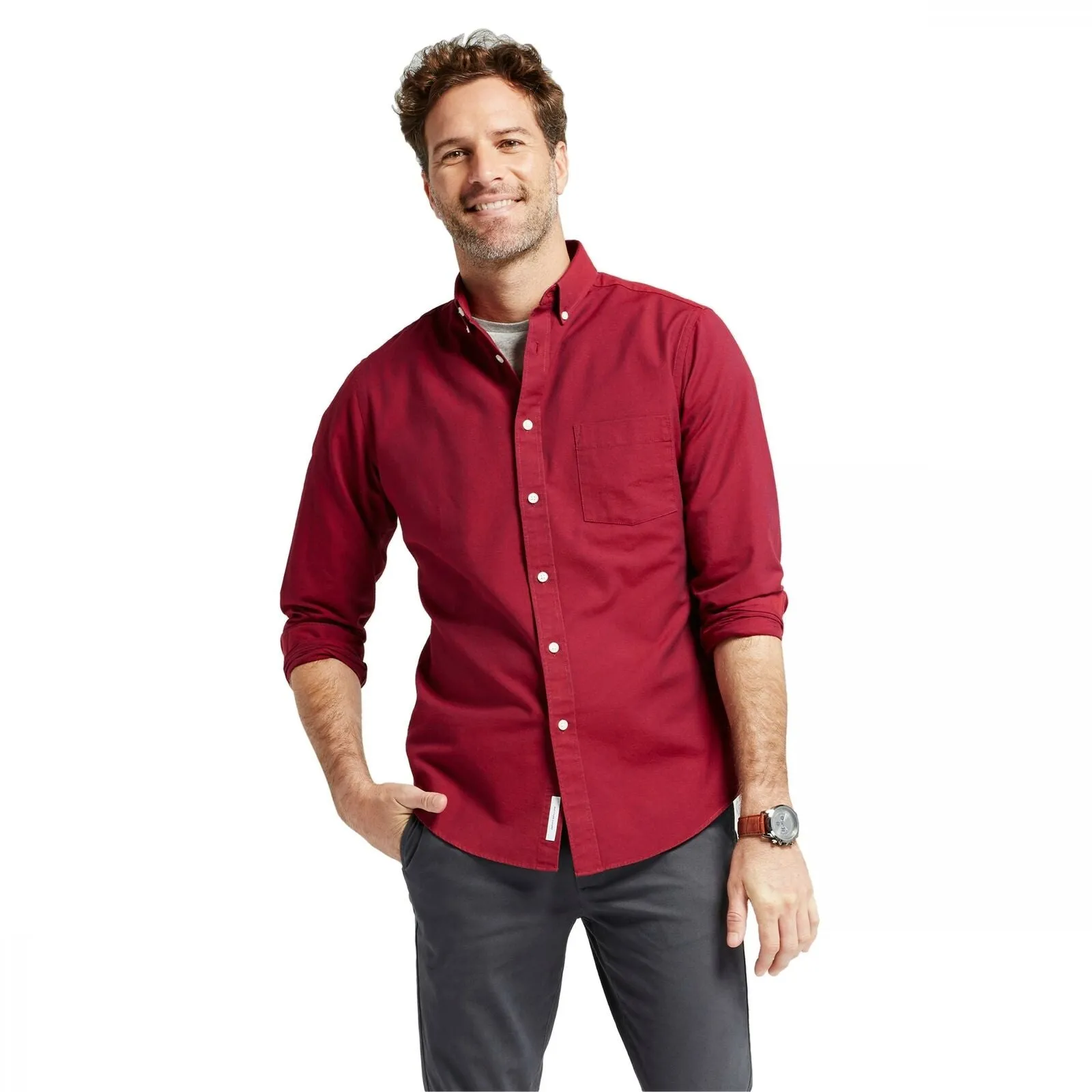 Goodfellow & Co. Men's Standard Fit Whittier Oxford Button Down Shirt