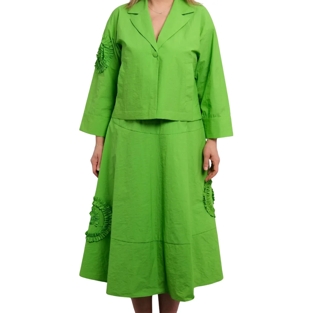 Green Two - Piece Skirt Suit