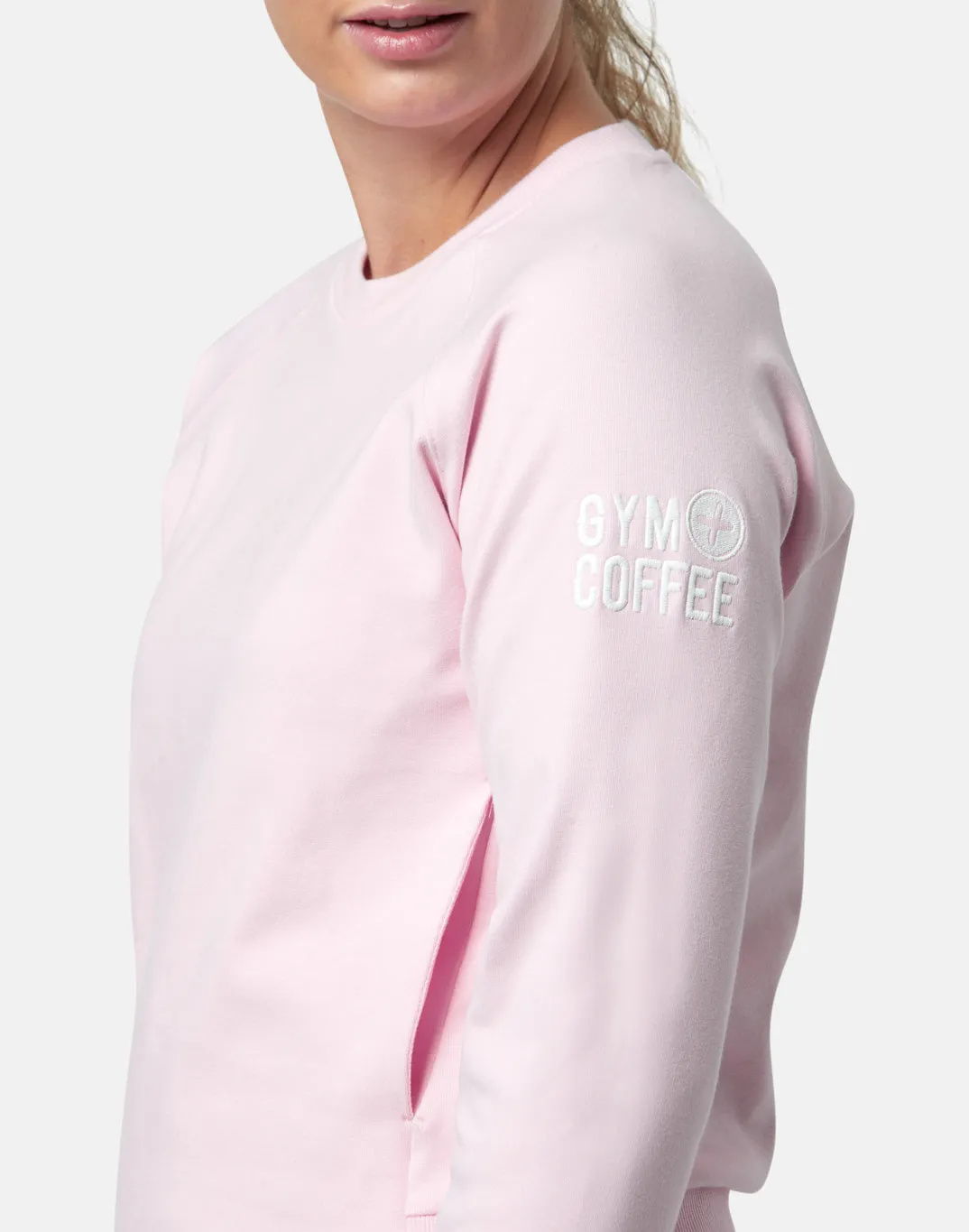 Gym Coffee Chill Crew (Womens) - Baby Pink