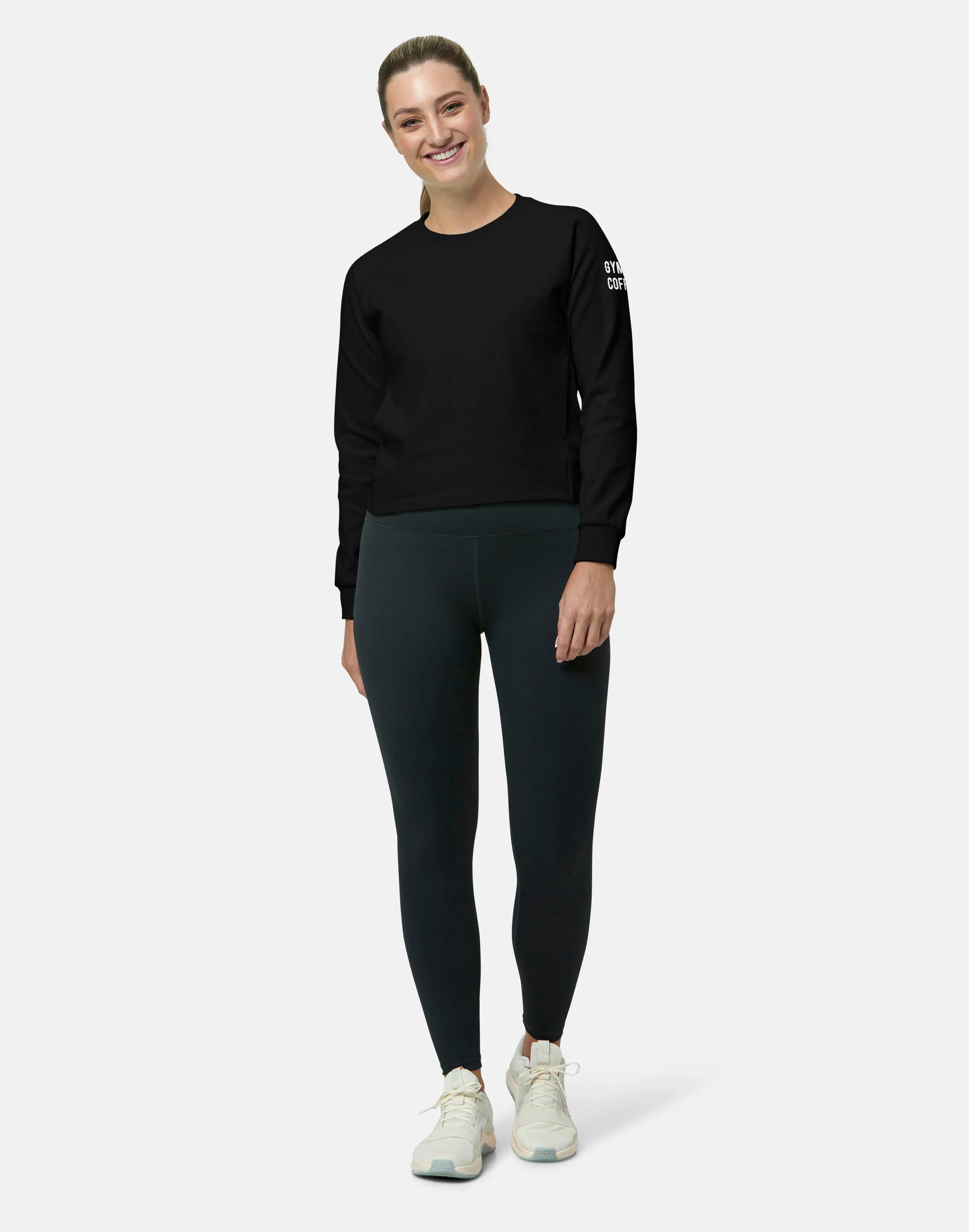 Gym Coffee Chill Crew (Womens) - Black