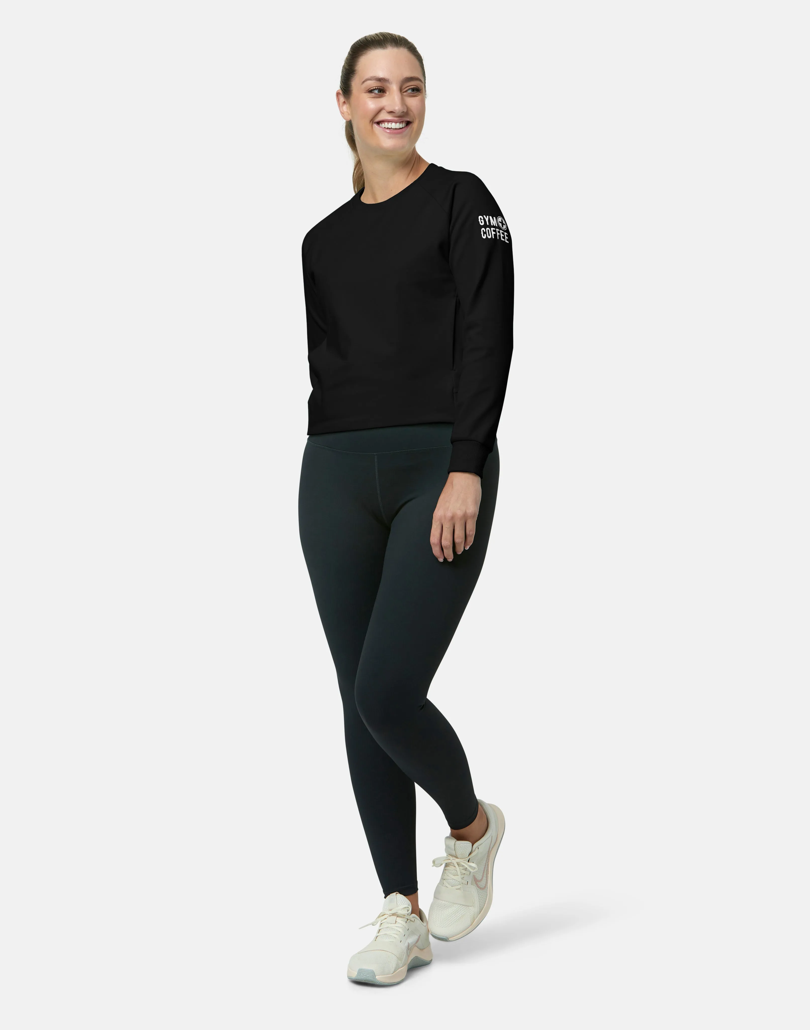 Gym Coffee Chill Crew (Womens) - Black