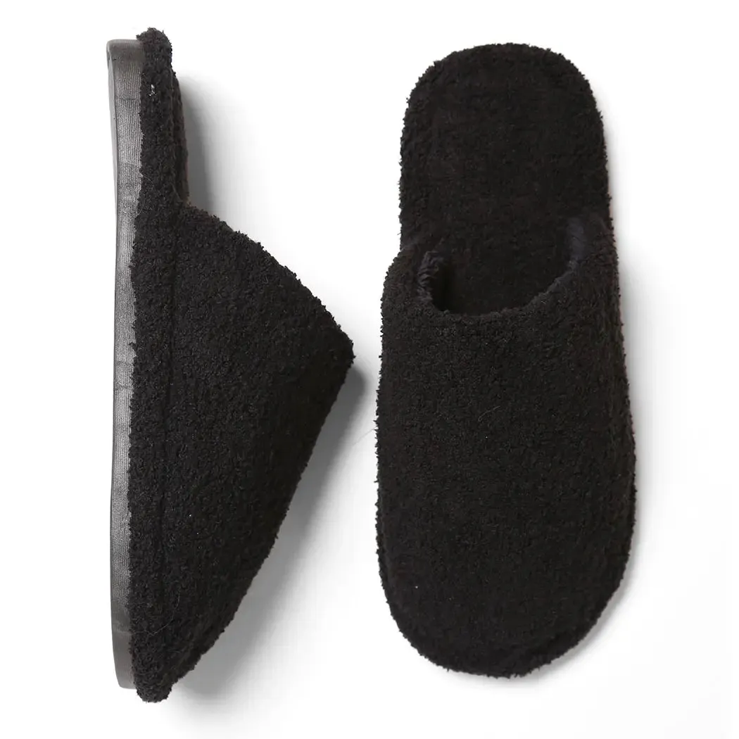 Home Sweet Home Slippers Black