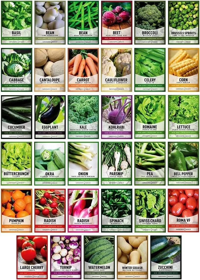 Homesteader's Essential Seed Kit: 105 Varieties Create The Ultimate Collection