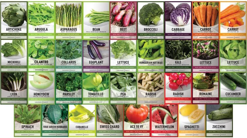 Homesteader's Essential Seed Kit: 105 Varieties Create The Ultimate Collection
