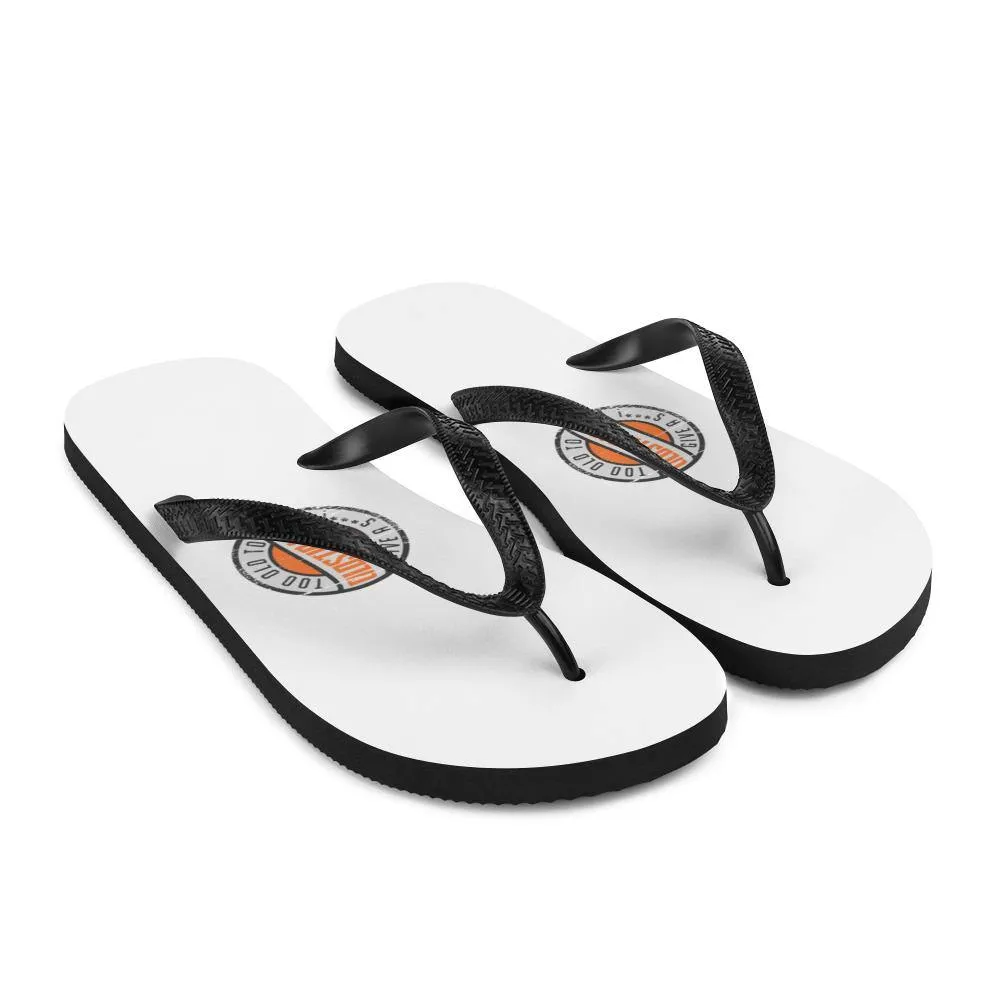 I'm OLDSTIPATED Too Old To Give A Sh***! Flip-Flops