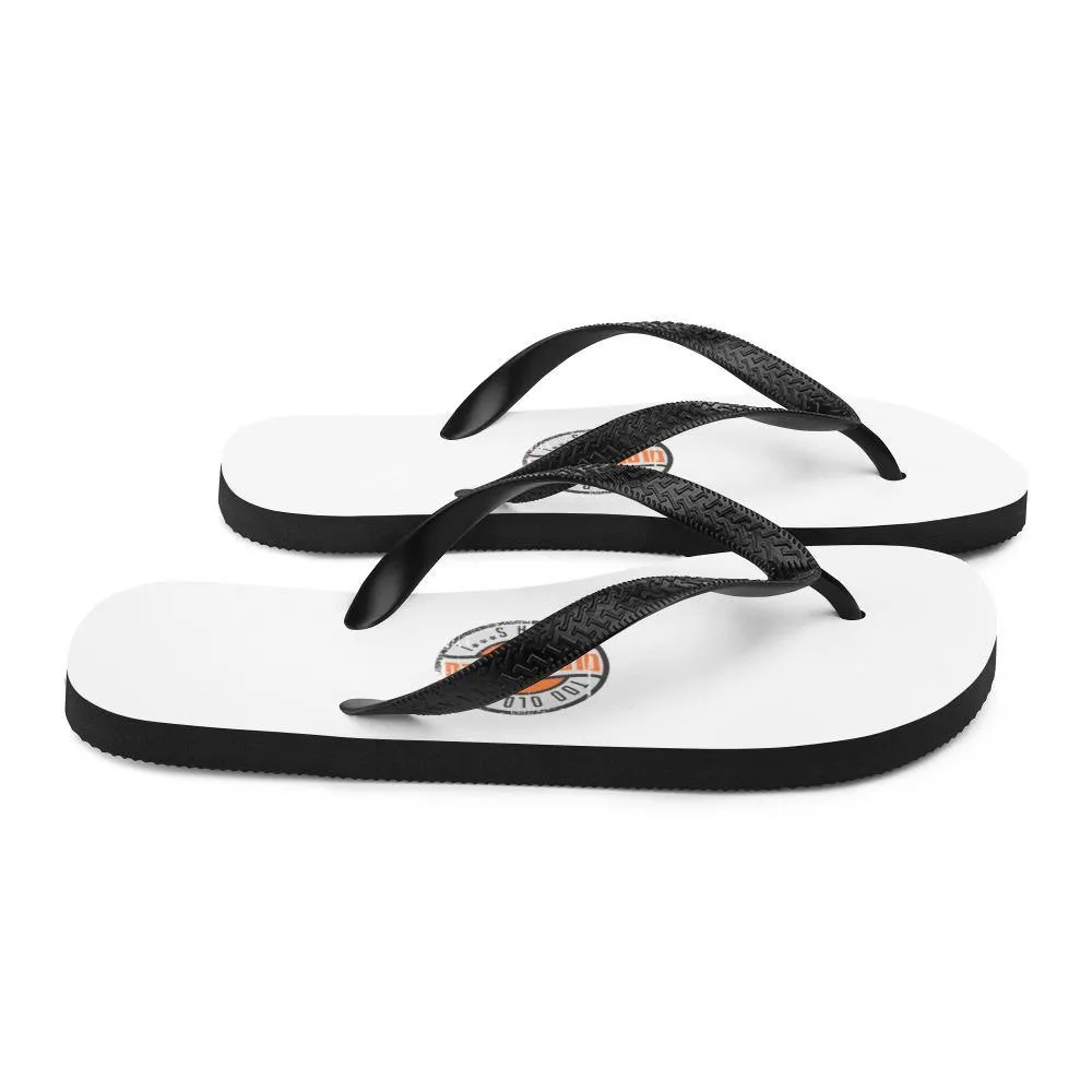 I'm OLDSTIPATED Too Old To Give A Sh***! Flip-Flops