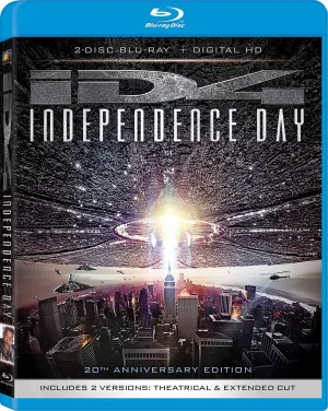 Independence Day 20th Anniversary Blu-Ray   Digital HD (2-Disc Set) (Free Shipping)