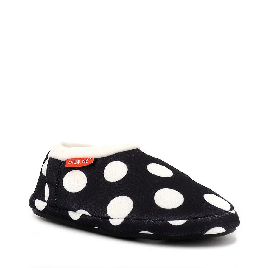 JANE CLOSED - BLACK POLKADOT