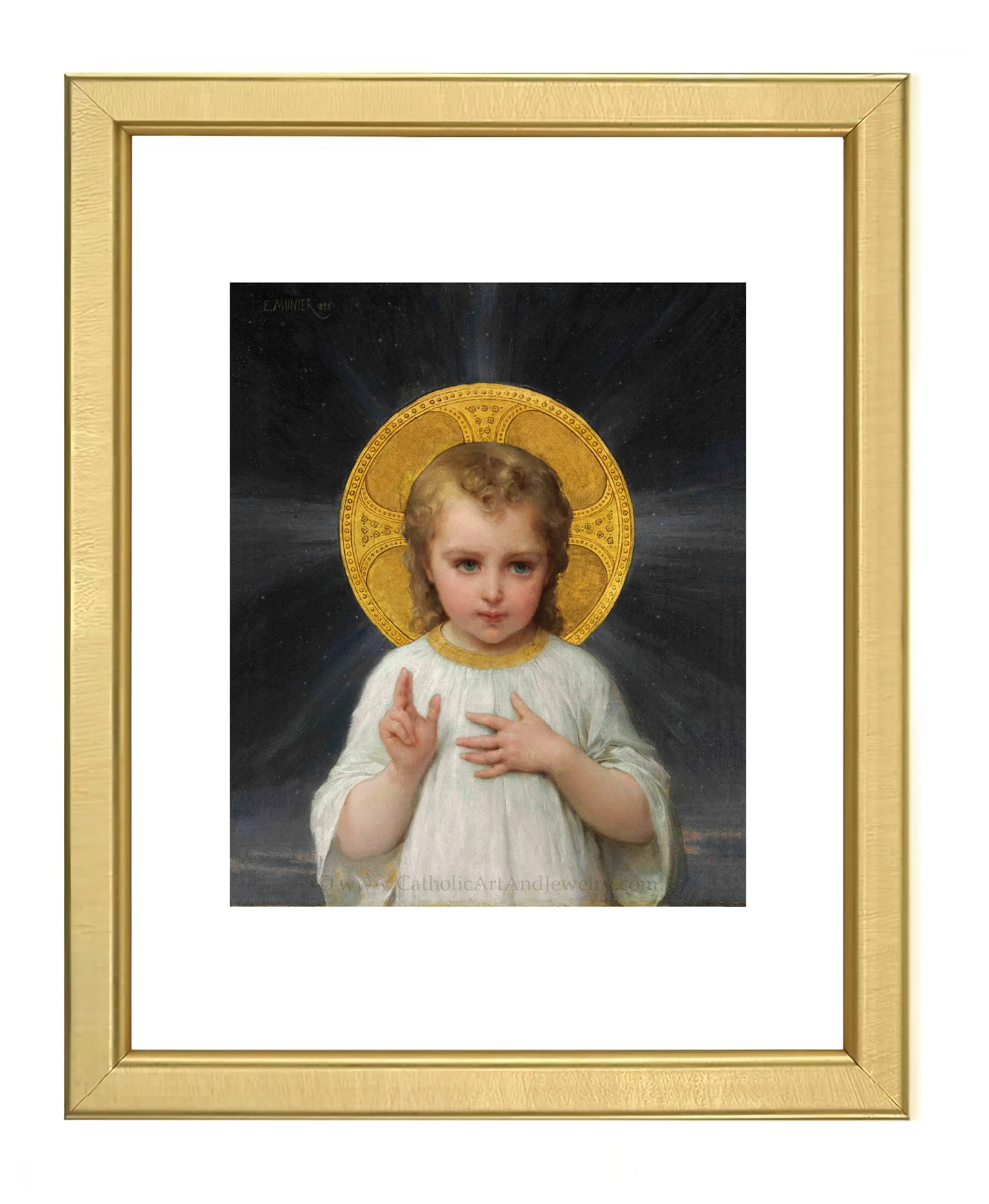 Jesus as a Child – by Émile Munier – Beautiful Catholic Artwork – Catholic Gift – Archival Quality