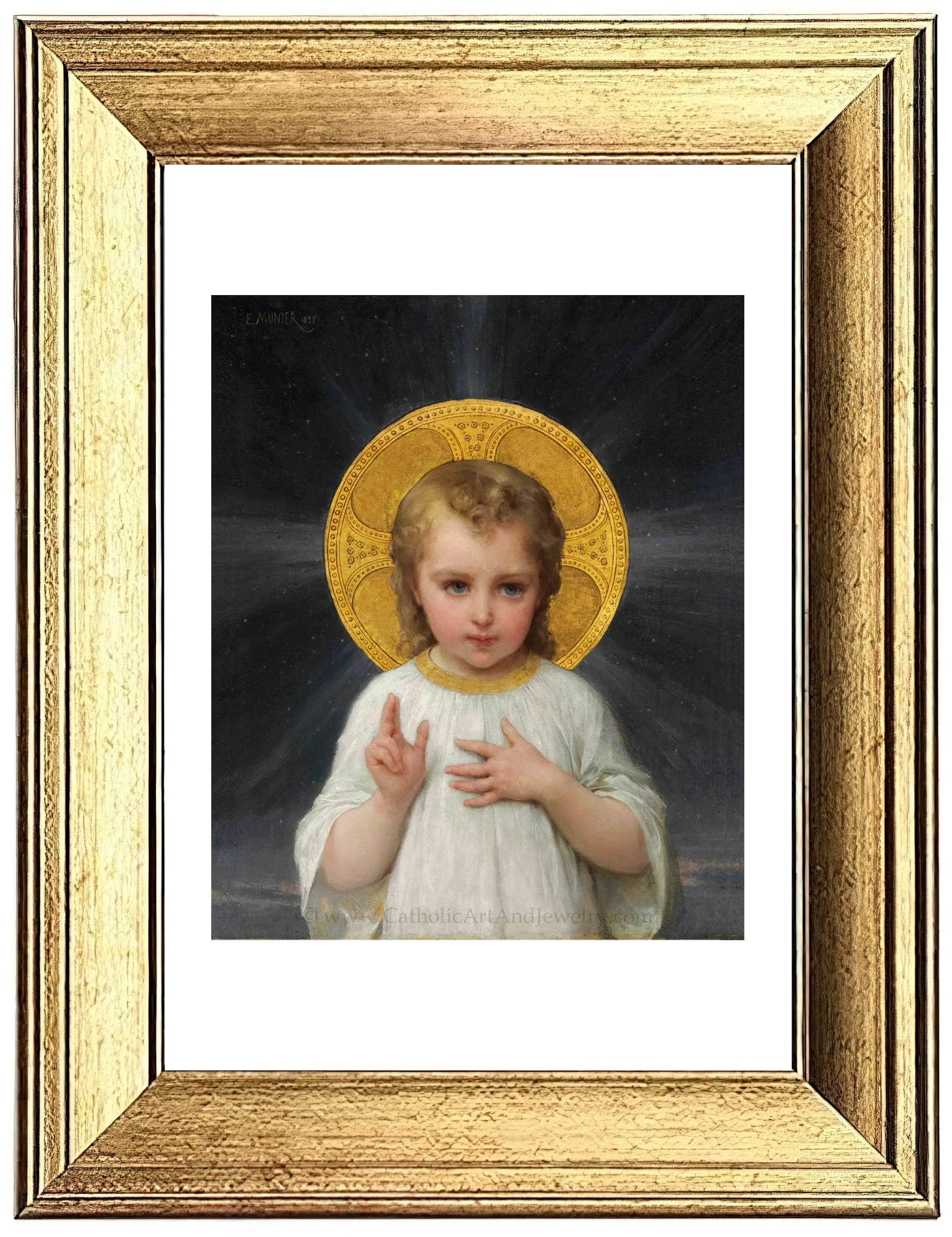 Jesus as a Child – by Émile Munier – Beautiful Catholic Artwork – Catholic Gift – Archival Quality