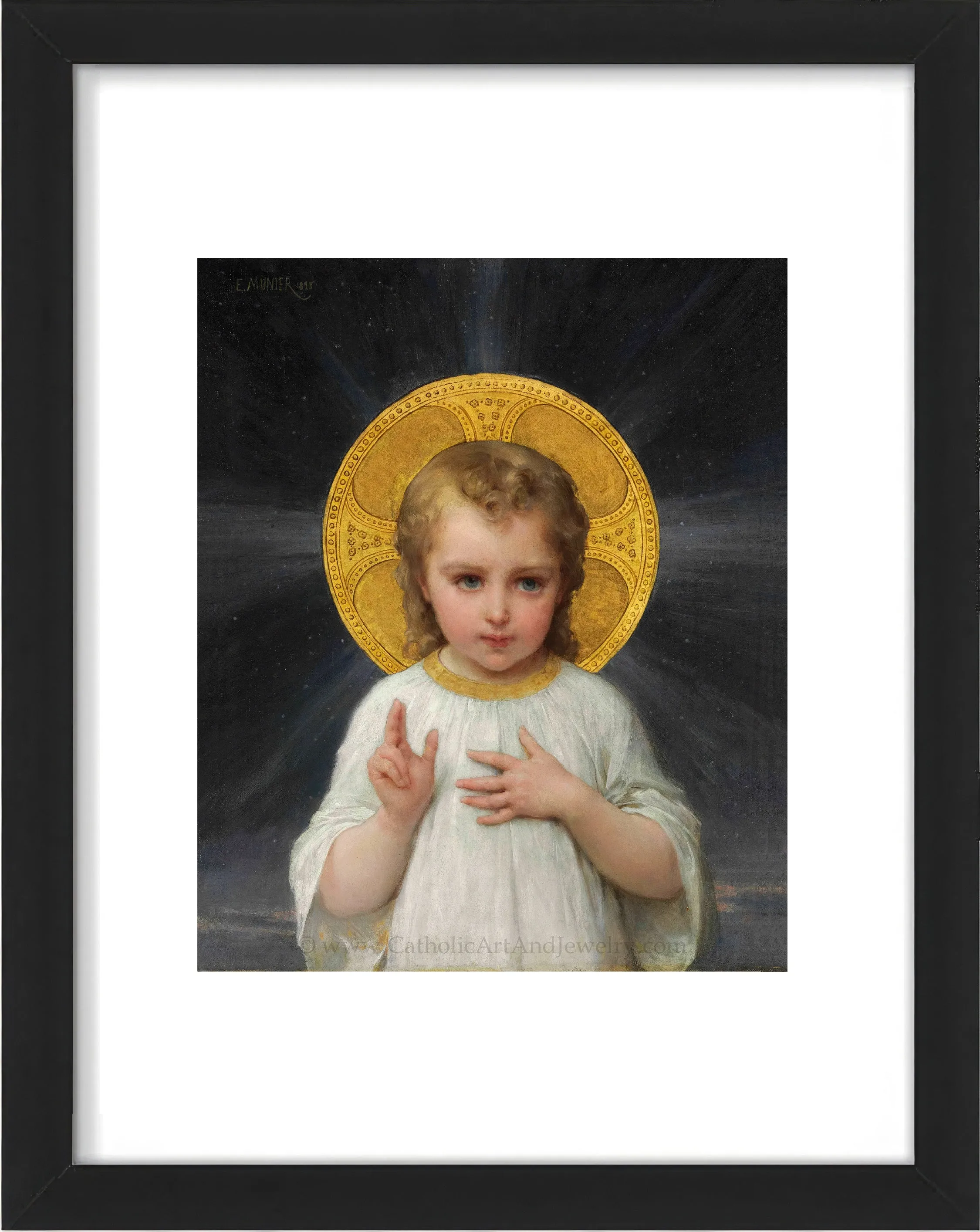 Jesus as a Child – by Émile Munier – Beautiful Catholic Artwork – Catholic Gift – Archival Quality