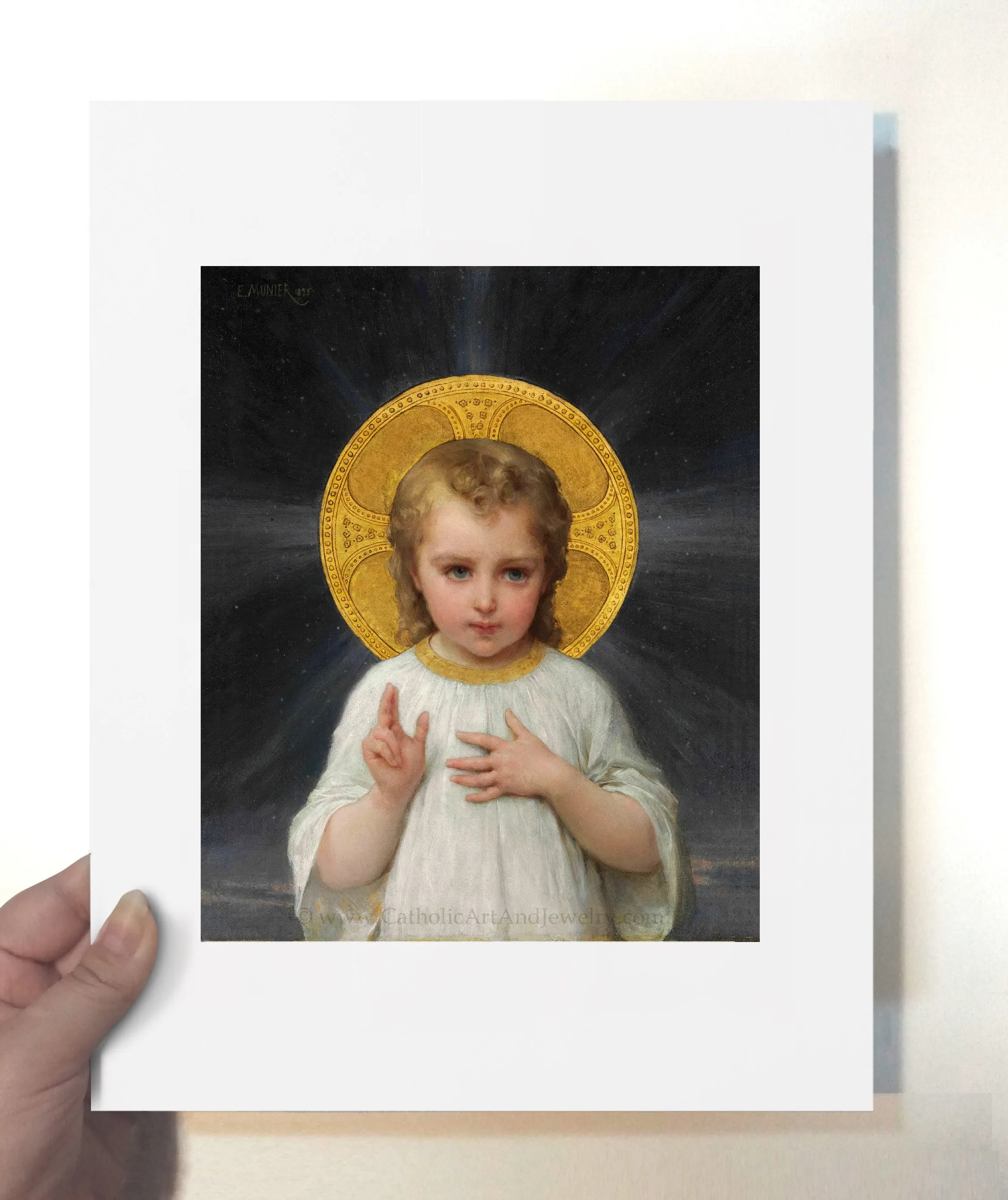 Jesus as a Child – by Émile Munier – Beautiful Catholic Artwork – Catholic Gift – Archival Quality