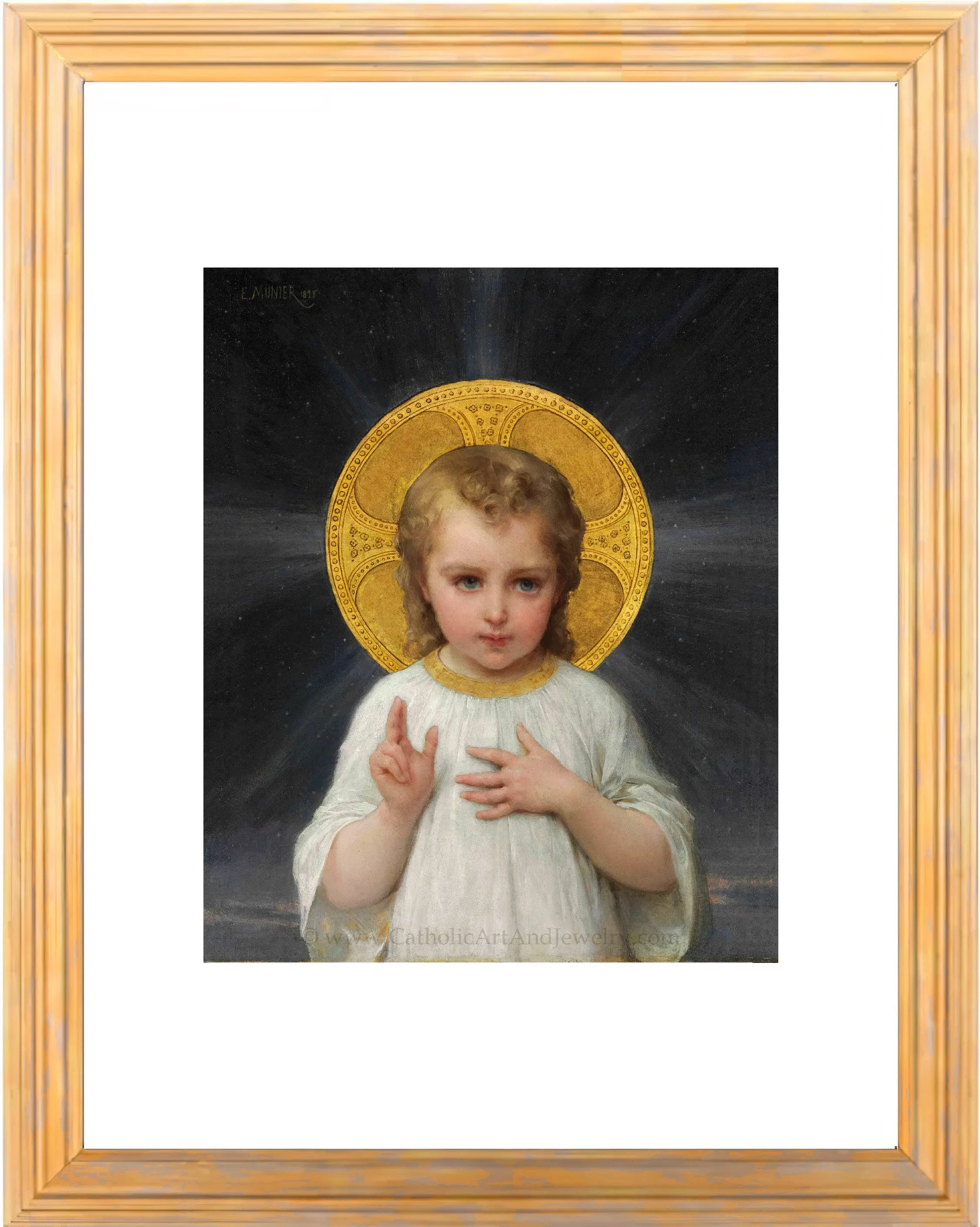 Jesus as a Child – by Émile Munier – Beautiful Catholic Artwork – Catholic Gift – Archival Quality
