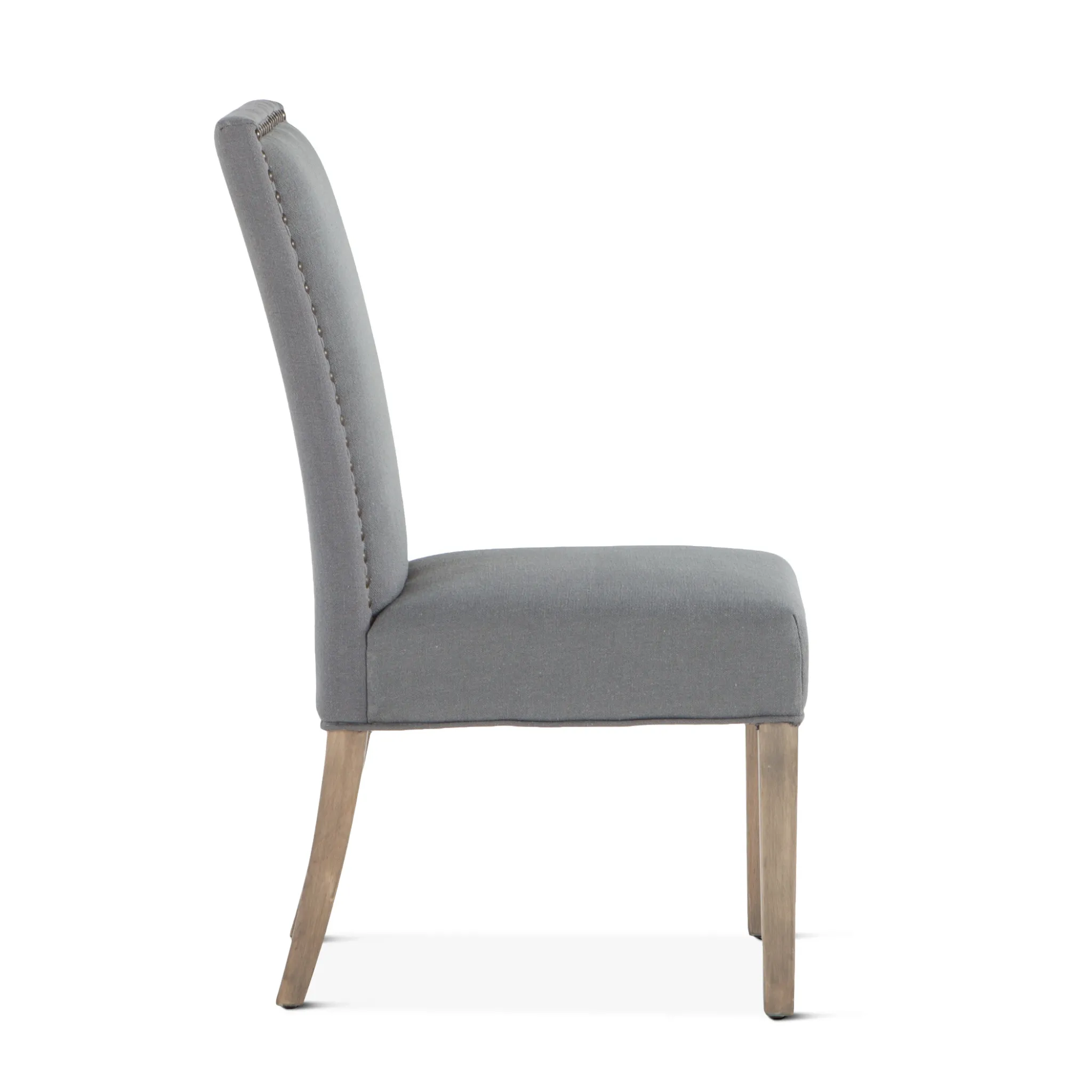 Jones Dining Chair Warm Gray with Napoleon Legs