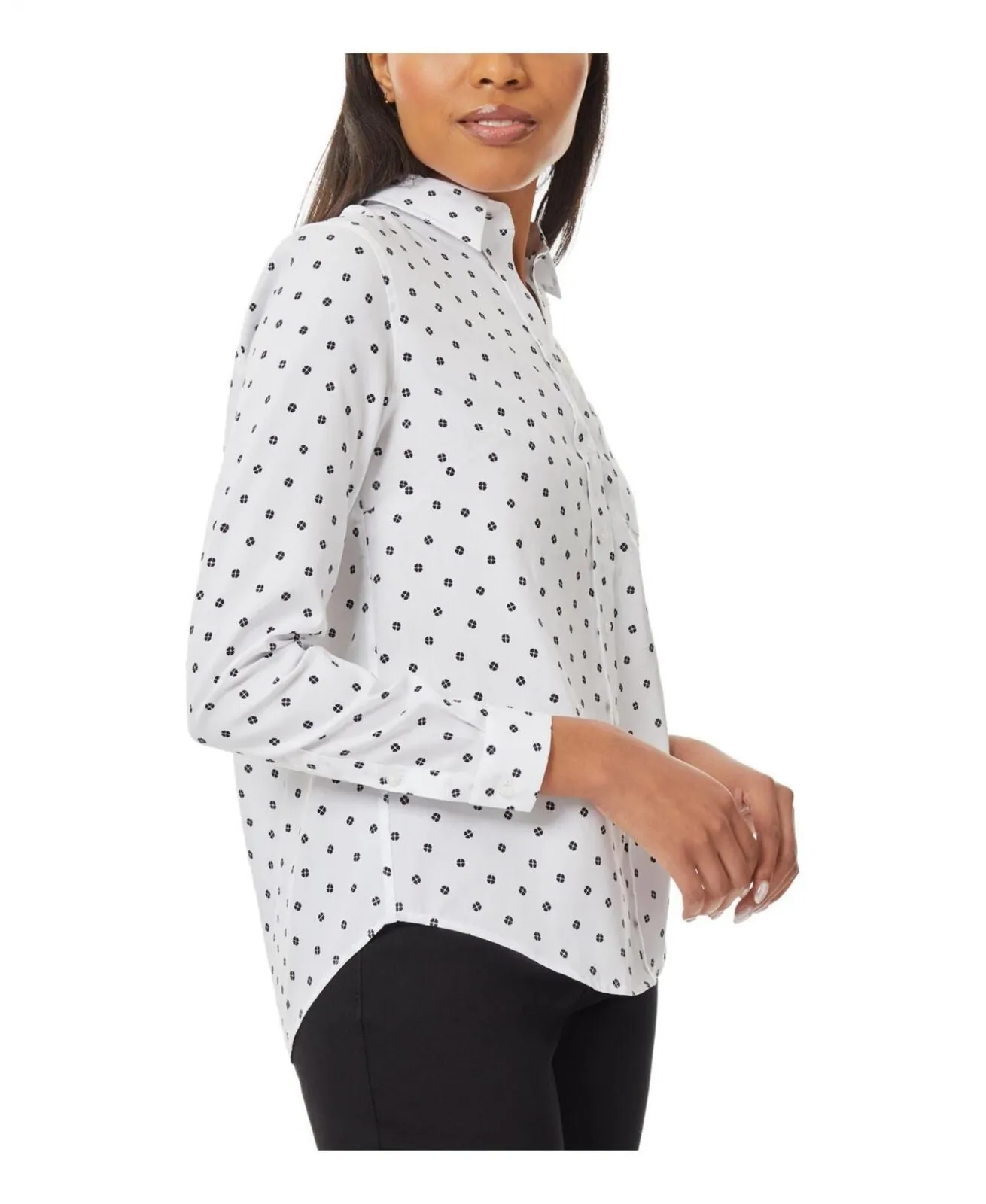 Jones New York Women's Long Sleeve Oxford Button-Down Shirt 10859561