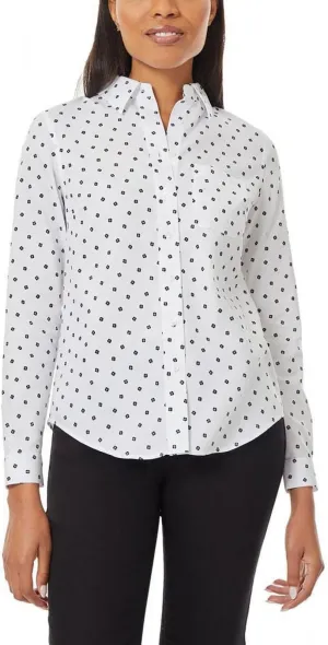 Jones New York Women's Long Sleeve Oxford Button-Down Shirt 10859561