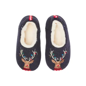 Joules Reindeer Slippers 218576