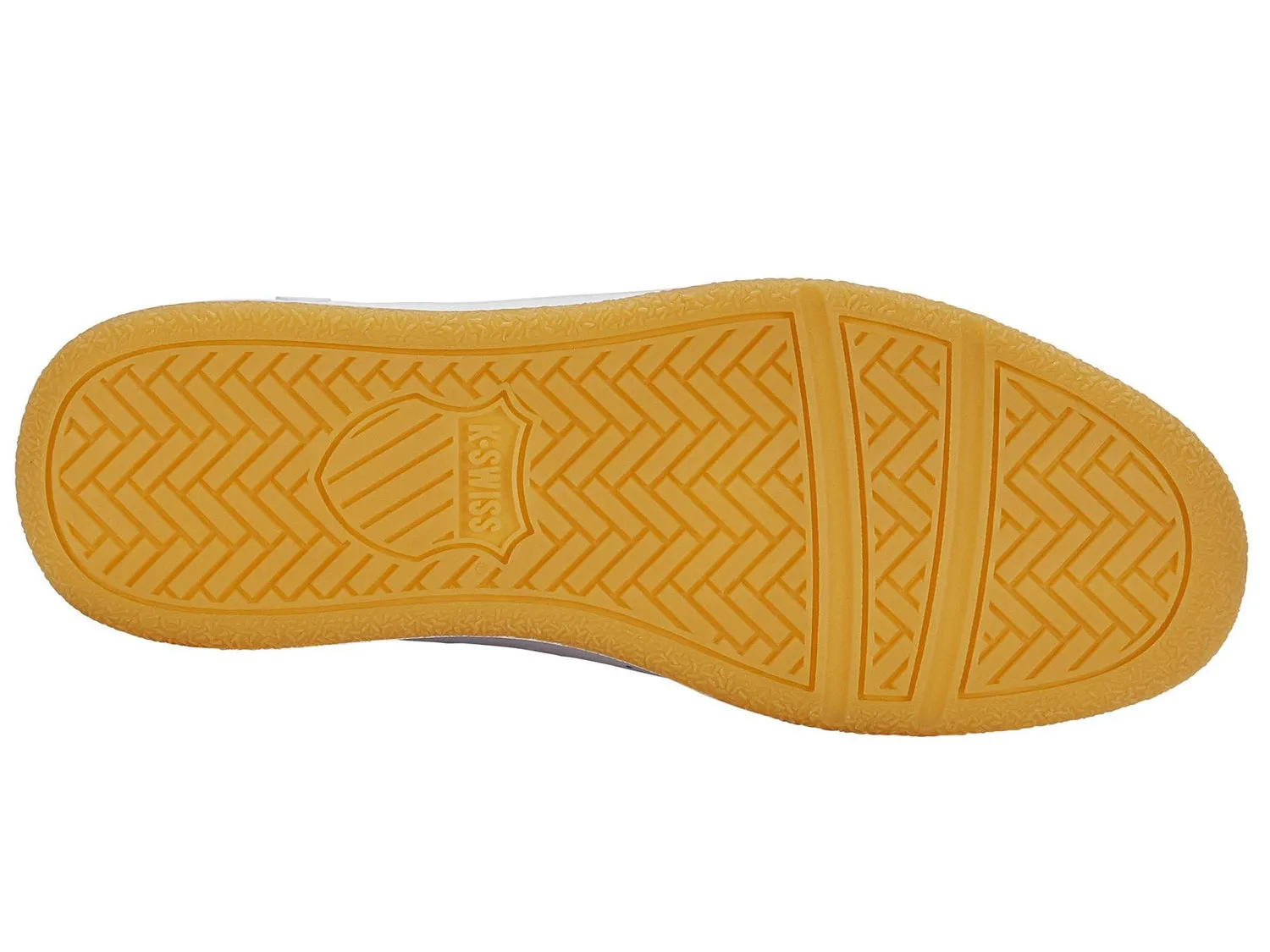 K-Swiss Men's Classic PF Court Shoes in White/Black/Gum