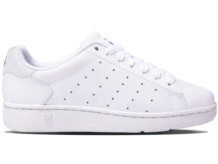 K-Swiss Women's Classic PF Court Shoes in White / White