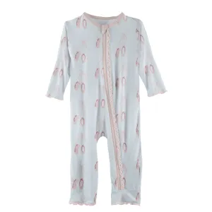 KicKee Pants Fresh Air Ballet Muffin Ruffle Coverall with Zipper