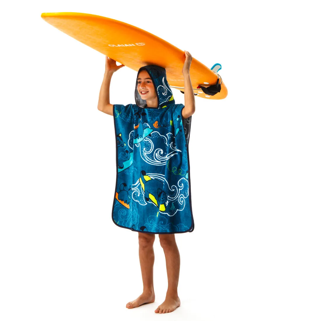 Kids’ Surf Poncho 500 (110 to 135 cm) - Surfy